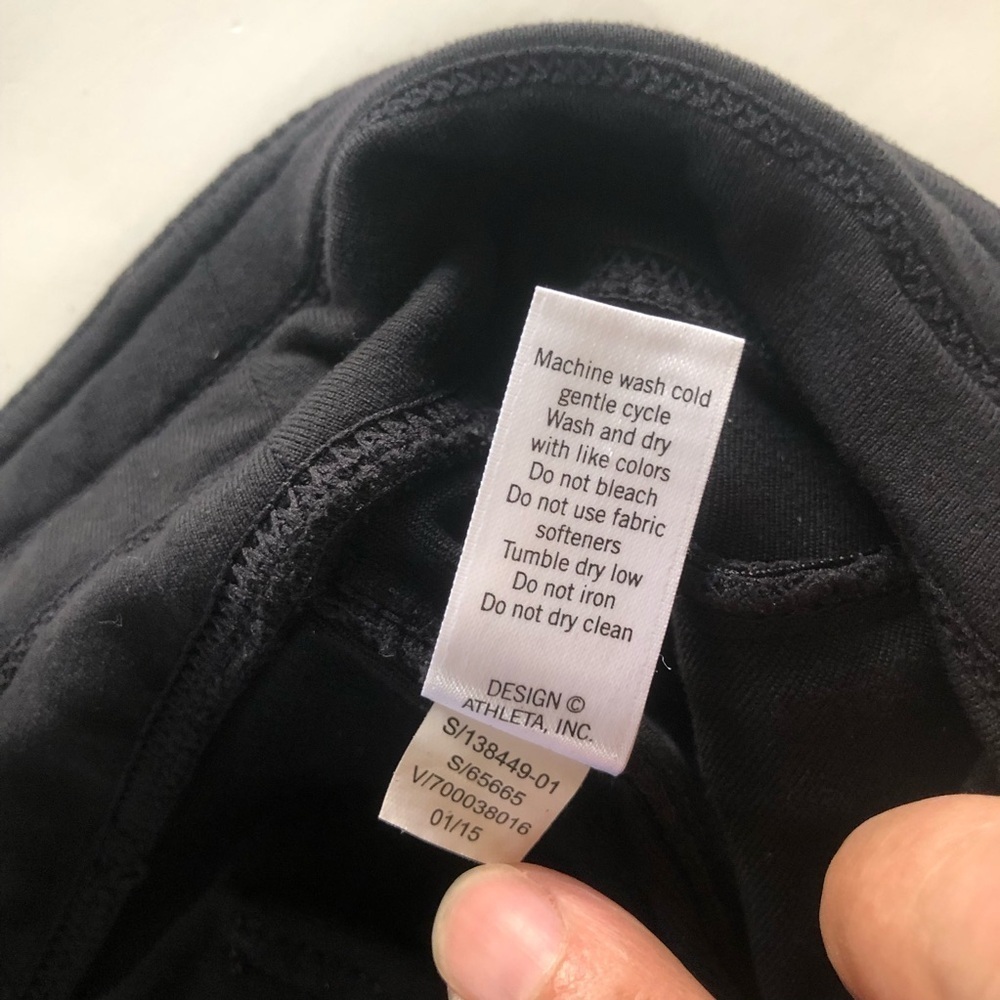 Athleta Metro Black Stretch with Zipper Pockets Active Pants Size M/L - Picture 10 of 16